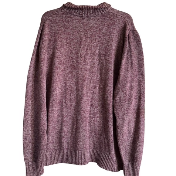 Merona Maroon Mock Neck Knit Sweater - Picture 2 of 4